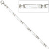 Armband 925 Sterling Silber rhodiniert 20 cm Silberarmband Karabiner – Bild 2