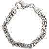 Königsarmband 925 Sterling Silber 20 cm Armband Silberarmband Karabiner – Bild 2