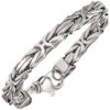 Königsarmband 925 Sterling Silber 23 cm Armband Silberarmband Karabiner