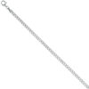 Panzerarmband 925 Sterling Silber 19 cm Armband Silberarmband Karabiner – Bild 3