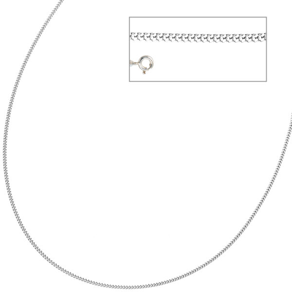 Panzerkette 925 Sterling Silber 1,7 mm 36 cm Halskette Kette Silberkette – Bild 3