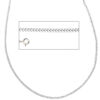 Panzerkette 925 Sterling Silber 2 mm 42 cm Halskette Kette Silberkette Federring – Bild 3