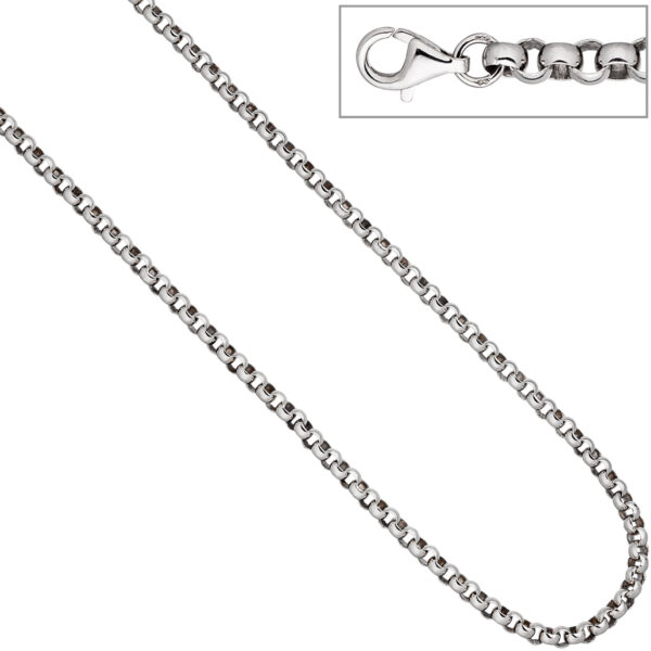 Erbskette 925 Sterling Silber 4,5 mm 45 cm Kette Halskette Silberkette Karabiner – Bild 3