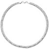 Königskette oval 925 Sterling Silber 45 cm Kette Halskette Silberkette Karabiner