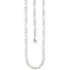 Figarokette 925 Silber diamantiert 50 cm Kette Halskette Silberkette Karabiner – Bild 3