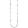 Figarokette 925 Silber diamantiert 50 cm Kette Halskette Silberkette Karabiner – Bild 4