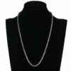 Zopfkette Edelstahl Massiv 4 mm Herren Damen Kette Geschenk 50 - 70 cm Halskette – Bild 4