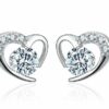 Edle Ohrringe Ohrstecker Ohrhänger Clip 925 Silber Zirkonia Valentins-Geschenke – Bild 12