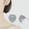 Edle Ohrringe Ohrstecker Ohrhänger Clip 925 Silber Zirkonia Valentins-Geschenke – Bild 6