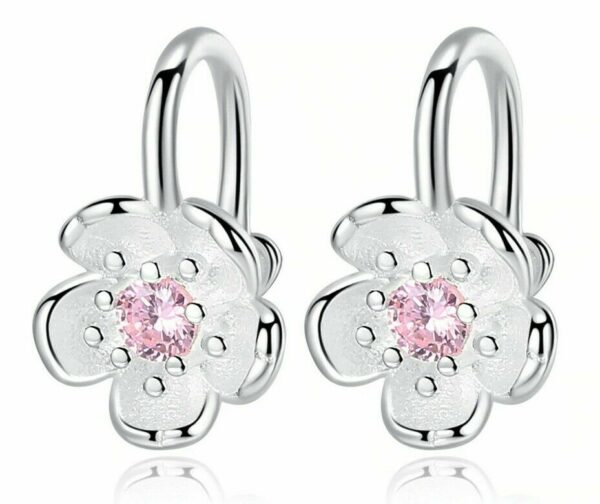 Edle Ohrringe Ohrstecker Ohrhänger Clip 925 Silber Zirkonia Valentins-Geschenke – Bild 7