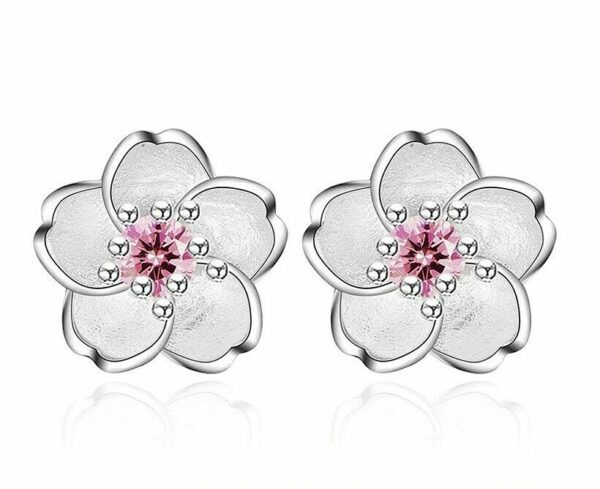 Edle Ohrringe Ohrstecker Ohrhänger Clip 925 Silber Zirkonia Valentins-Geschenke – Bild 8
