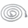 Kordelkette Armband Edelstahl Silber Gold Schwarz für Anhänger Halskette Unisex – Bild 6