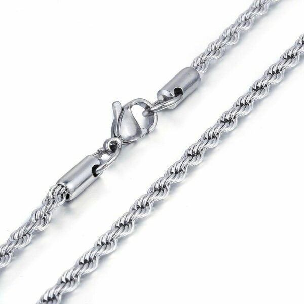 Kordelkette Armband Edelstahl Silber Gold Schwarz für Anhänger Halskette Unisex – Bild 9