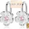 Edle Ohrringe Ohrstecker Ohrhänger Clip 925 Silber Zirkonia Valentins-Geschenke – Bild 17