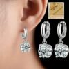 Edle Ohrringe Ohrstecker Ohrhänger Clip 925 Silber Zirkonia Valentins-Geschenke – Bild 19