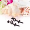 2 Kreuz Ohrhänger Ohrstecker aus Edelstahl Gelbgold Schwarz Silber Ohrringe – Bild 10