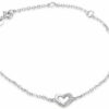 SET Herzkette + Armband + Ohrstecker 925 Silber Damen Kinder Halskette Geschenk – Bild 4