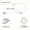 SET Herzkette + Armband + Ohrstecker 925 Silber Damen Kinder Halskette Geschenk – Bild 10