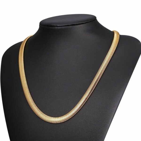 Edle Schlangenkette Armband Edelstahl 4 - 8 mm Breit 20 -75 cm Halskette Collier – Bild 5