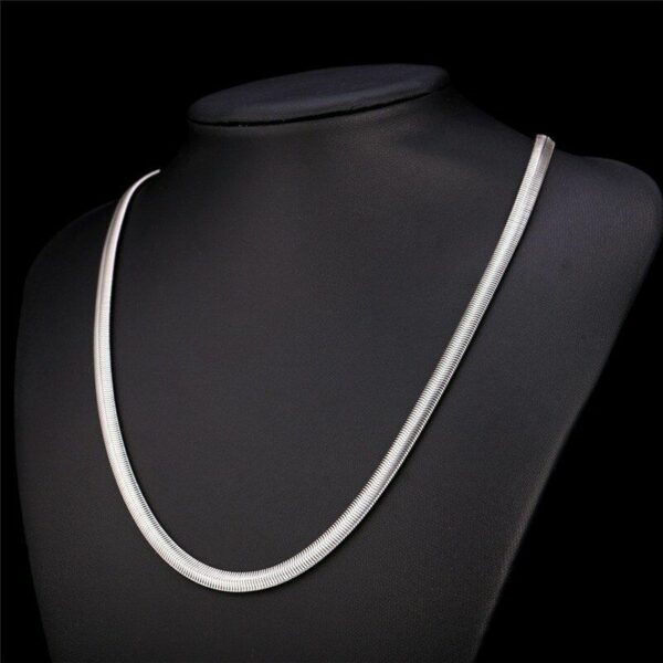 Edle Schlangenkette Armband Edelstahl 4 - 8 mm Breit 20 -75 cm Halskette Collier – Bild 6