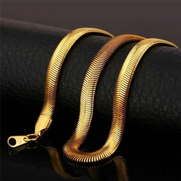 Edle Schlangenkette Armband Edelstahl 4 - 8 mm Breit 20 -75 cm Halskette Collier – Bild 9