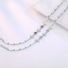 Kleeblatt Armband Echt 925 Silber Zirkonia Arm-Schmuck Glück Geschenk Samtbeutel – Bild 10