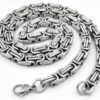 Königskette Königsarmband Edelstahl Massiv Byzantiner Halskette Herrenschmuck – Bild 4