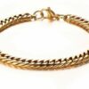 Luxus Doppel Panzerarmband Edelstahl Massiv Silber Gold Schwarz Herren Armband – Bild 10