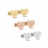 2 Herz Ohrstecker Edelstahl Rosegold Gelbgold Vergoldet Silber Ohrringe Damen