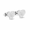 2 Herz Ohrstecker Edelstahl Rosegold Gelbgold Vergoldet Silber Ohrringe Damen – Bild 5