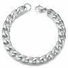 PANZERKETTE ARMBAND Flach Edelstahl Massiv von 15 cm bis 120 cm Wählbar Halskette Herren Damen 2,8 mm bis 7,4 mm Breite – Bild 3