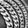 PANZERKETTE PANZERARMBAND Edelstahl Massiv XXL 10 -120 cm Halskette Herren Damen – Bild 12