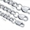PANZERKETTE PANZERARMBAND Edelstahl Massiv XXL 10 -120 cm Halskette Herren Damen – Bild 8