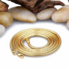 Schlangenkette Edelstahl Silber Gold Schwarz Rose 1-3mm Halskette Anhänger Kette – Bild 9