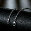 Schlangenkette Edelstahl Silber Gold Schwarz Rose 1-3mm Halskette Anhänger Kette – Bild 6