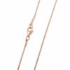 Schlangenkette Edelstahl Silber Gold Schwarz Rose 1-3mm Halskette Anhänger Kette – Bild 13