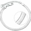 ❤️ Herz-Armband Blume Kleeblatt LOVE Infinity 925 Silber Frauen Geschenke ❤️ – Bild 11