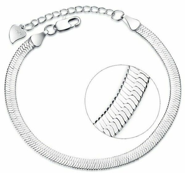 ❤️ Herz-Armband Blume Kleeblatt LOVE Infinity 925 Silber Frauen Geschenke ❤️ – Bild 11