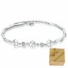 ❤️ Herz-Armband Blume Kleeblatt LOVE Infinity 925 Silber Frauen Geschenke ❤️ – Bild 13
