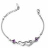 ❤️ Herz-Armband Blume Kleeblatt LOVE Infinity 925 Silber Frauen Geschenke ❤️ – Bild 8