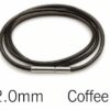 Leder Kette Edelstahl Drehverschluss Halskette 40 - 70 cm Schwarz Braun 1 - 3 mm – Bild 11