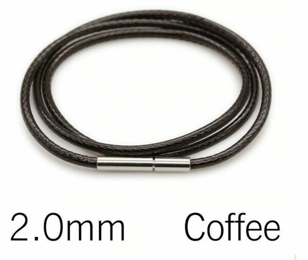 Leder Kette Edelstahl Drehverschluss Halskette 40 - 70 cm Schwarz Braun 1 - 3 mm – Bild 11