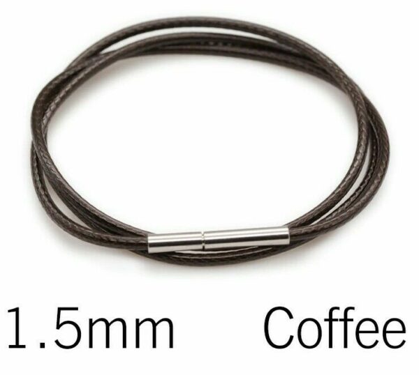 Leder Kette Edelstahl Drehverschluss Halskette 40 - 70 cm Schwarz Braun 1 - 3 mm – Bild 12