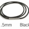 Leder Kette Edelstahl Drehverschluss Halskette 40 - 70 cm Schwarz Braun 1 - 3 mm – Bild 8