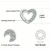 SET Herzkette + Armband + Ohrstecker 925 Silber Halskette Geschenke Damen Frauen – Bild 11
