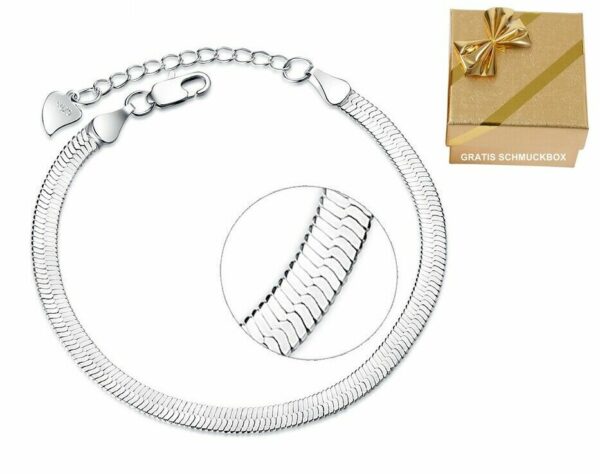 ❤️ Herz-Armband Blume Kleeblatt LOVE Infinity 925 Silber Frauen Geschenke ❤️ – Bild 26