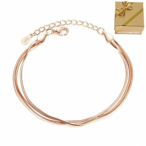 ❤️ Herz-Armband Blume Kleeblatt LOVE Infinity 925 Silber Frauen Geschenke ❤️ – Bild 27