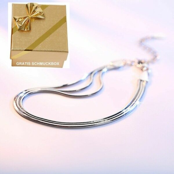 ❤️ Herz-Armband Blume Kleeblatt LOVE Infinity 925 Silber Frauen Geschenke ❤️ – Bild 28