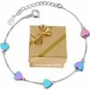 ❤️ Herz-Armband Blume Kleeblatt LOVE Infinity 925 Silber Frauen Geschenke ❤️ – Bild 20
