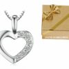 SET Herzkette + Armband + Ohrstecker 925 Silber Halskette Geschenke Damen Frauen – Bild 13